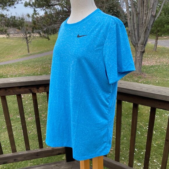 Nike Legend Training T Shirt Women's Dri Fit Athletic Gym Tee AQ3210  XXL Blue - Picture 7 of 12